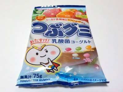 春日井製菓の期間限定つぶグミおたすけ!乳酸菌ヨーグルト。Attracted to limited-time sweets