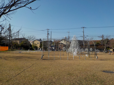 出雲市役所の昼のイルミネーション