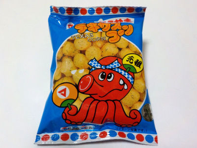 松山製菓のテキサスコーンたこやき味