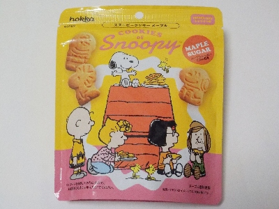 japan 石川県金沢市押野2−290−1 北陸製菓のスヌーピークッキーメープル。
