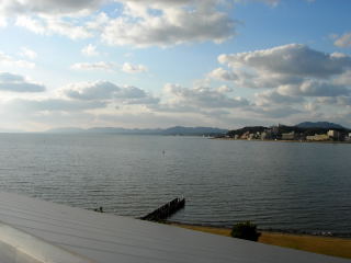 島根県立美術館のカバがいる屋上