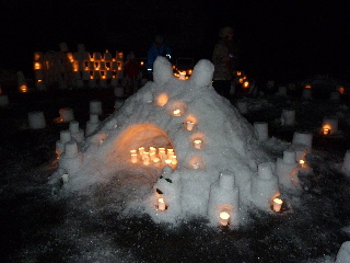 さんべ志学の雪あかり。