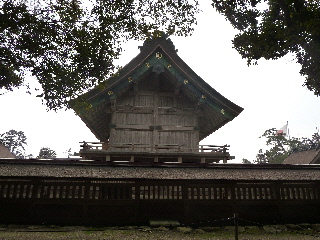 出雲大社本殿の裏側