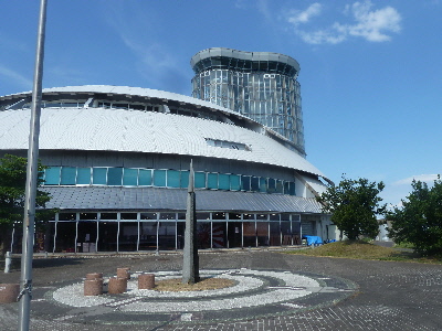 japan 鳥取県境港市竹内団地255-3 夢みなとタワーが混雑していました。