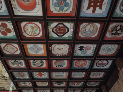 japan 島根県大田市大森町イ-1477 城上神社の鳴き龍はよく響きました。