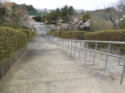 一の谷公園の階段