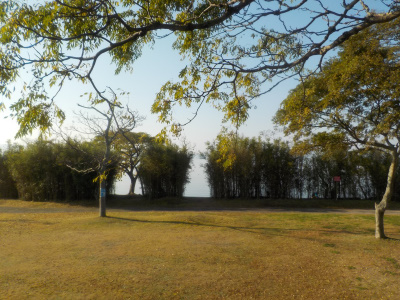 道の駅秋鹿なぎさ公園からの景色