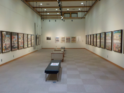 出雲文化工房で漫画家平野勲氏の原画を見ました。picture of local festival