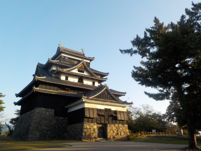 秋の国宝松江城。Autumn National Treasure Matsue Castle