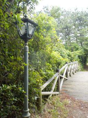 整備されて温泉地の公園化かした稲佐の浜