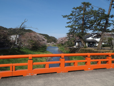 熊野大社の色々朱色の橋