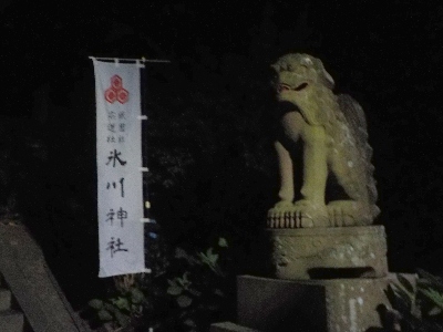 japan 島根県松江市宍道町宍道858番地 れんげ祭の花火の後に氷川神社に行きました。 7月