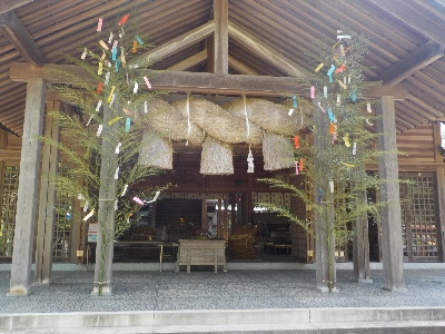 japan 島根県出雲市西園町上長浜4258 七夕前の長浜神社に行きました。 7月