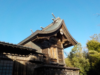 japan 島根県出雲市荻杼町346 晴天の川跡神社です。