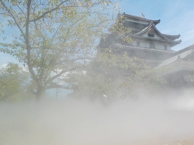 japan 島根県松江市殿町1-5 国宝10周年八雲立つ雲海松江城を見に行きました。