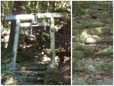japan 島根県出雲市唐川町408番地 韓竈神社の岩の間を通るのはインパクトありますね。