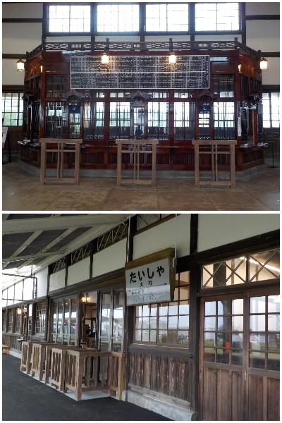 japan 島根県出雲市大社町北荒木441-3 リニューアル初日に旧大社駅を見に行きました。