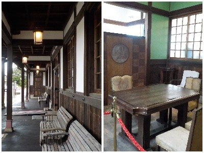 japan 島根県出雲市大社町北荒木441-3 リニューアル初日に旧大社駅を見に行きました。