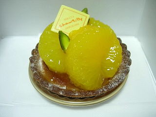 japan 島根県出雲市平田町1654-1 シャンティの甘夏タルトは爽やかでした。