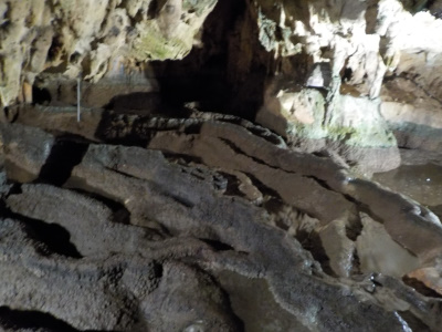 満奇洞の鍾乳石