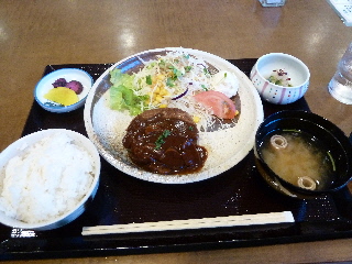 japan 島根県出雲市多伎町多岐135-1 地産地消レストランごゑんの特製ハンバーグ定食